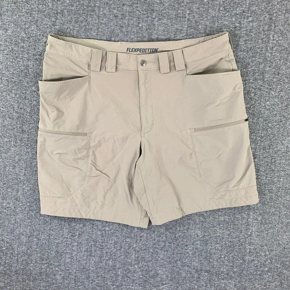 Duluth Flexpedition Shorts Men 40x9 Relaxed Fit Brown Hiking Outdoor Utility - Picture 1 of 9
